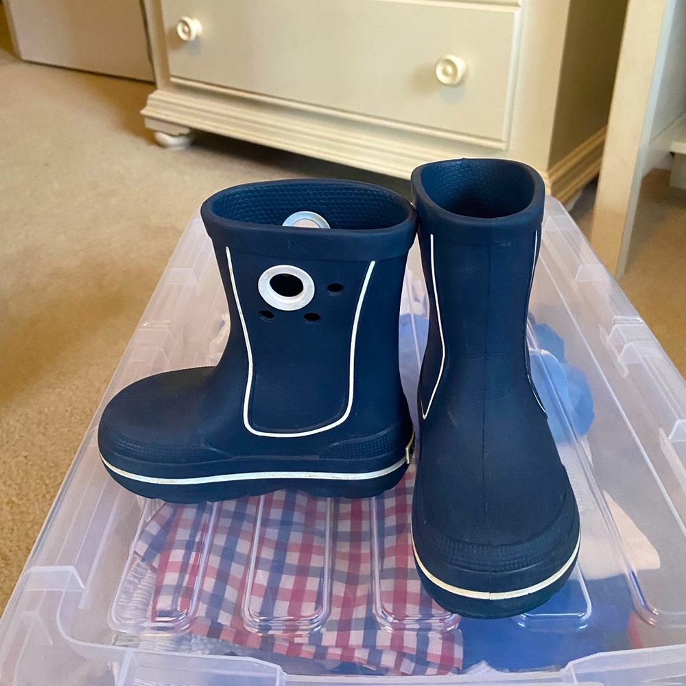 Crocs Navy Toddler Rain Boots
